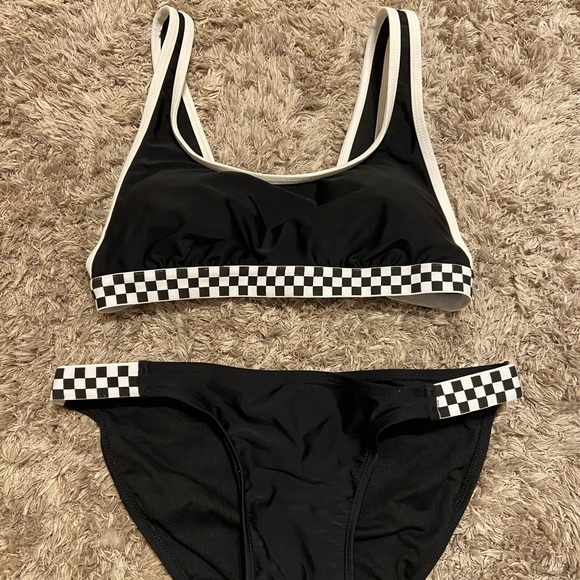Xhilaration Other - xhilaration black and white checkered bikini